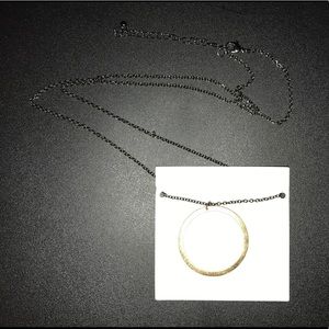 Kevia Style Circle Pendant Long Necklace